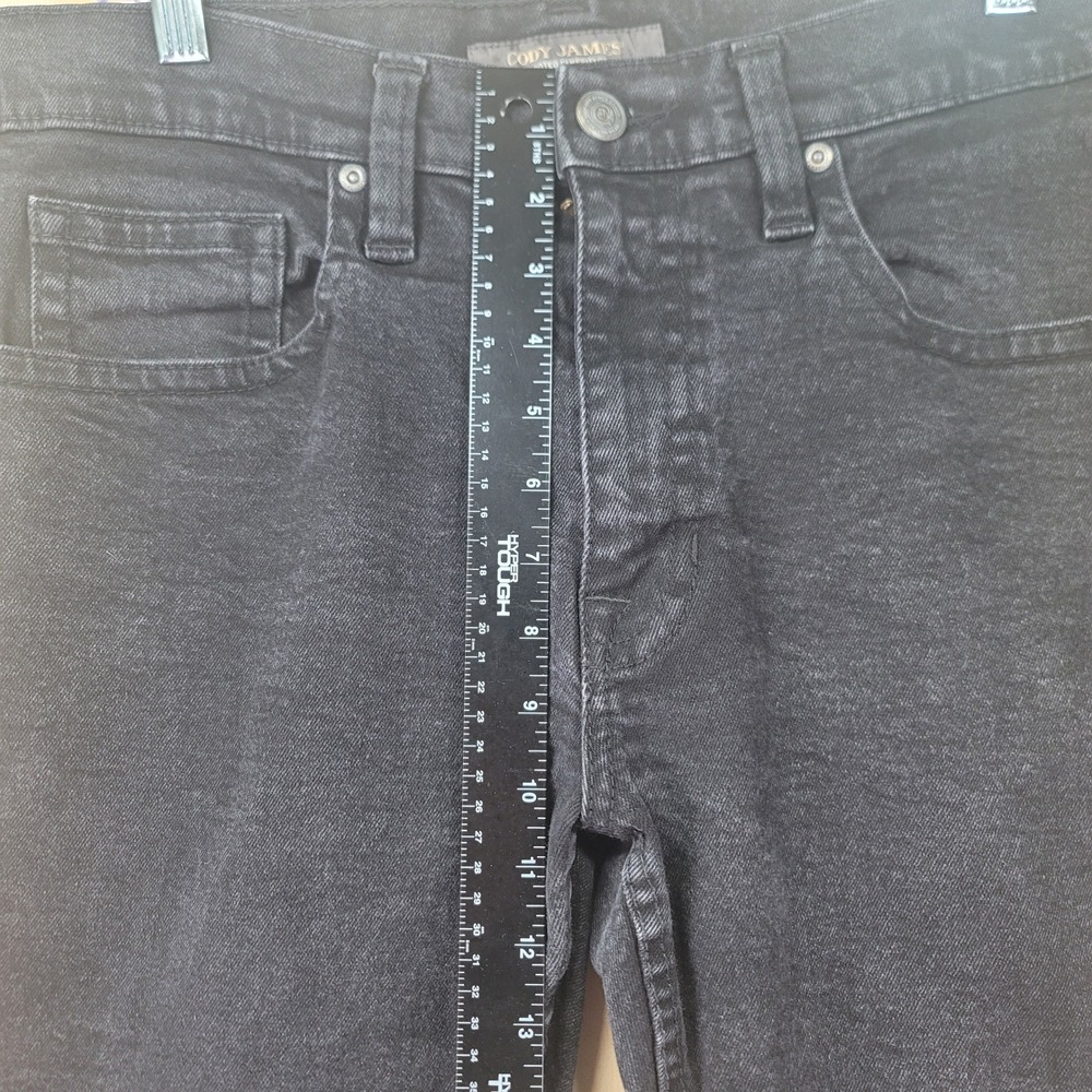 Cody James Wyatt Slim Bootcut Jeans Mens 36x28 Black Faded Western Stretch Denim - Picture 8 of 10